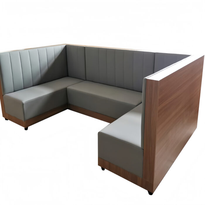 Booth 15 L-Shaped Corner Booth