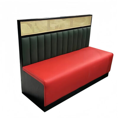 Booth 18 Retro Tufted Red Booth