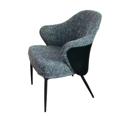 Two-Tone Fabric Accent Chair