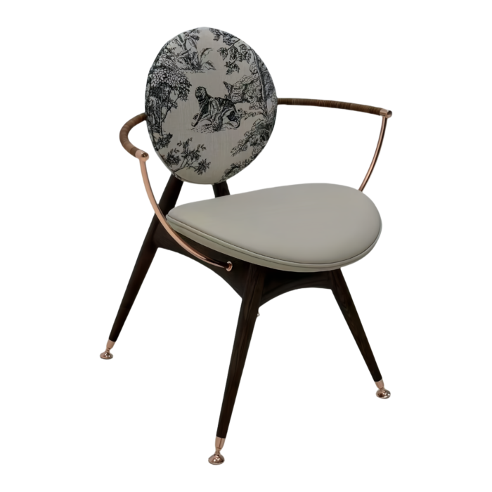 CY- (19) Modern Floral Back Accent Chair