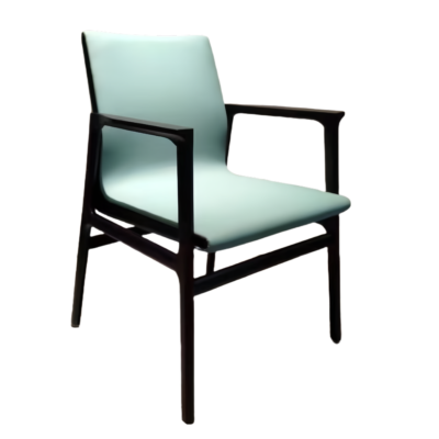 Modern Light Blue Upholstered Armchair