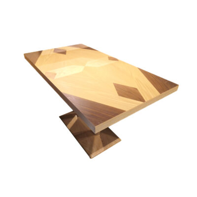 CZ-11 Geometric Inlay Solid Wood Table