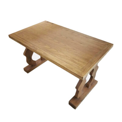 CZ- (4) CZ-4 Solid Wood Sculpted Base Table