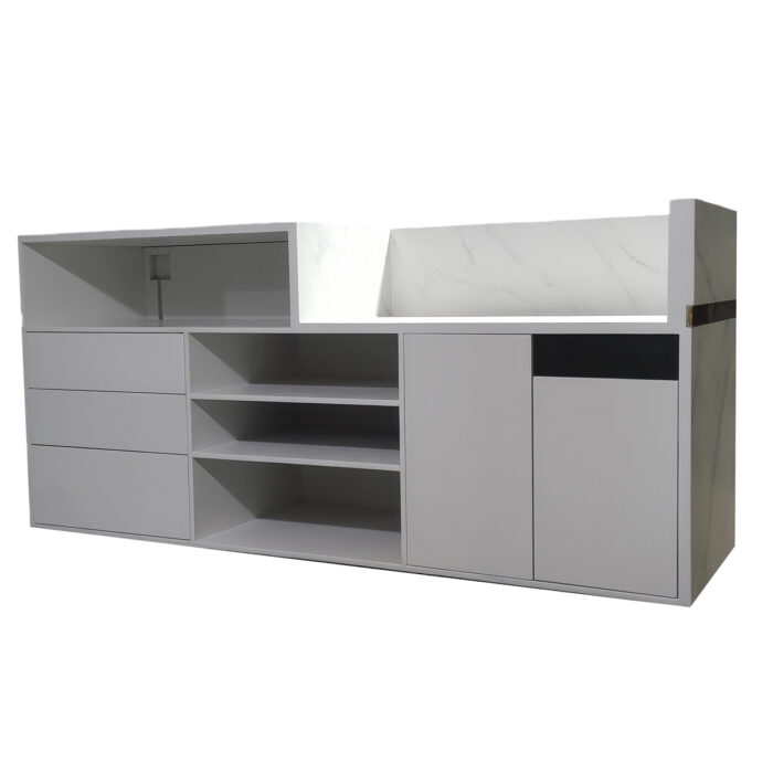 Cabinet 02 Modern Open Shelf Storage Cabinet