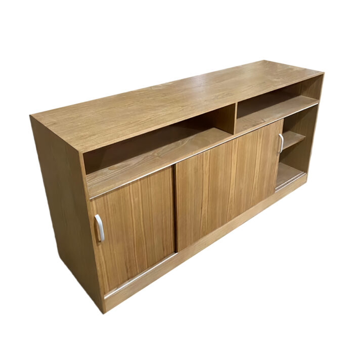 Cbg- (28) Cabinet 28 Long Double Door Open Shelf Sideboard