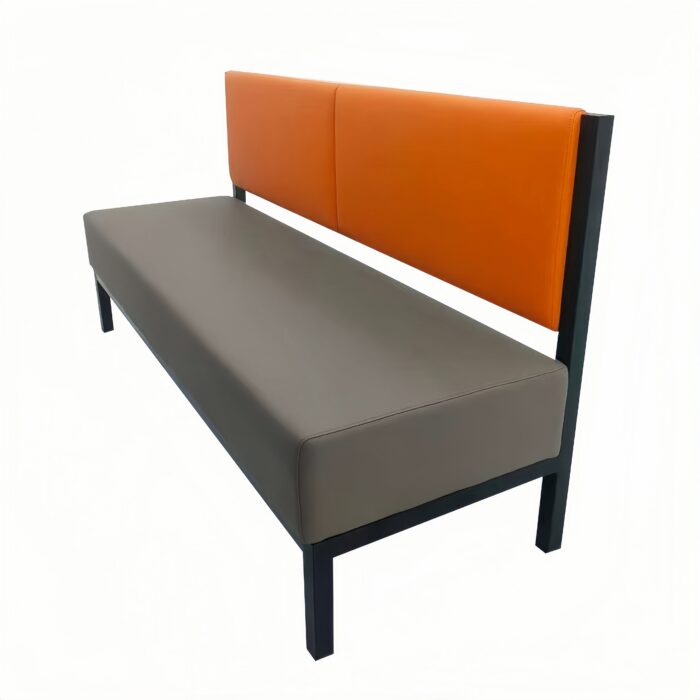 BH-006 Metal Frame Low Back Restaurant Booth Seating