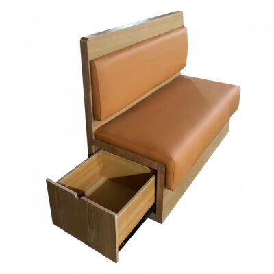 BH-016 Storage Base Upholstered Restaurant Booth Seating