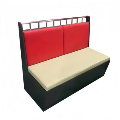 BH-030 Metal Frame Panel Back Restaurant Booth Seating