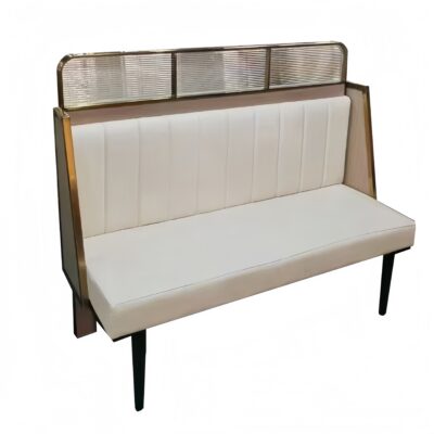 BH-031 Metal Frame Vertical Channel Restaurant Booth Seating