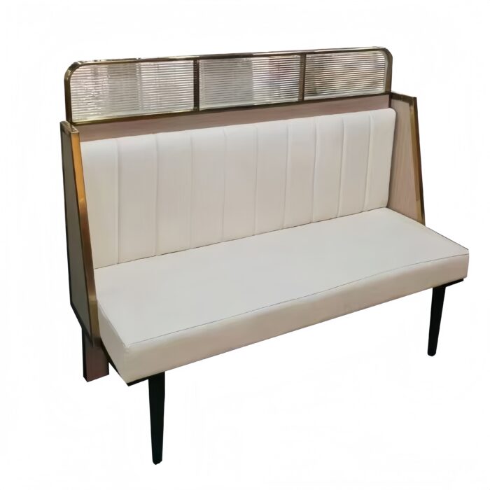 BH-031 Metal Frame Vertical Channel Restaurant Booth Seating