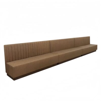 BH-045 Long Low Back Upholstered Restaurant Booth Seating