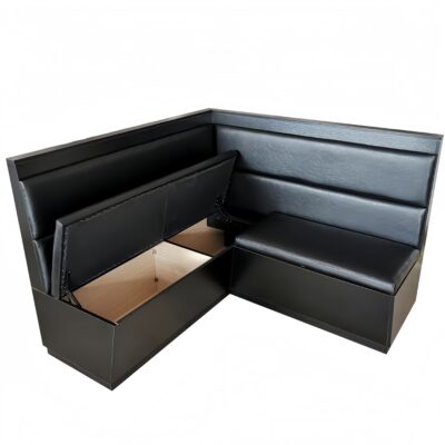 BH-048 L-Shaped Storage Base Restaurant Booth Seating