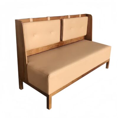 BH-050 BH-050 Button Tufted Wooden Frame Restaurant Booth Seating