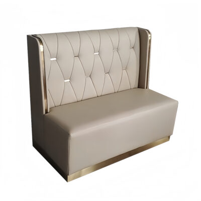 BH-051 Button Tufted Decorative Trim Restaurant Booth Seating