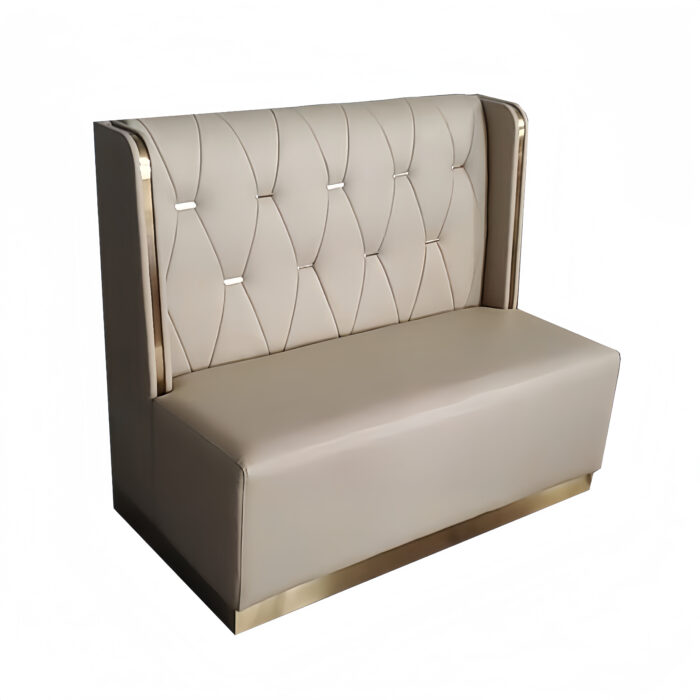 BH-051 Button Tufted Decorative Trim Restaurant Booth Seating