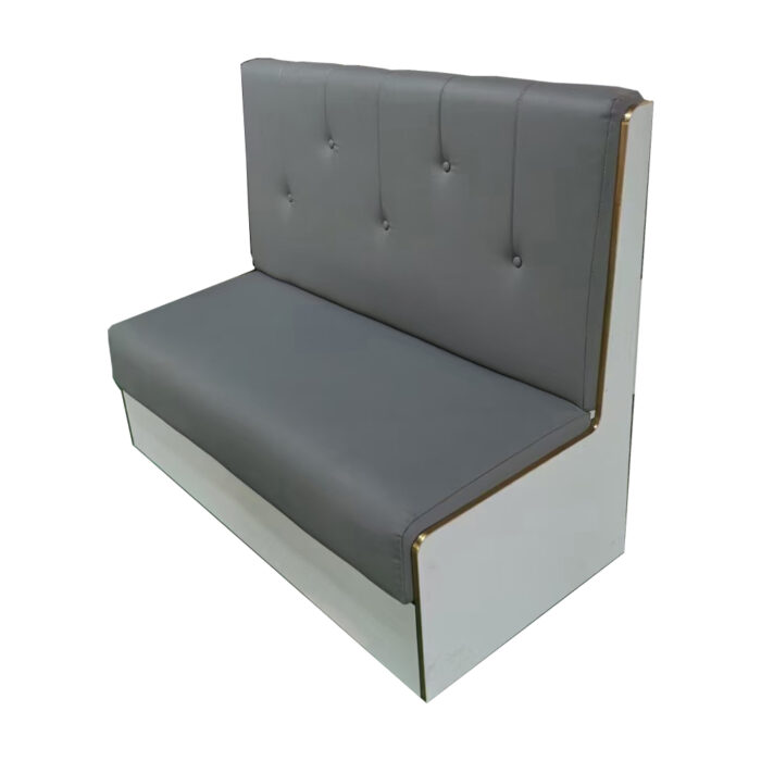 BH-055 Button Tufted Decorative Trim Restaurant Booth Seating