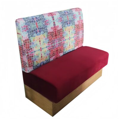 BH-056 Pattern Back Upholstered Restaurant Booth Seating