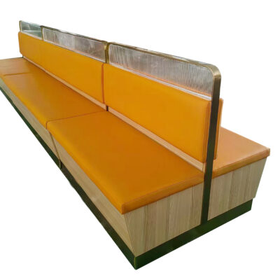 BH-062 Metal Trim Double-Sided Restaurant Booth Seating