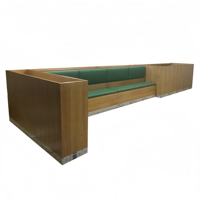 BH-066 BH-066 Long Wooden Base Restaurant Booth Seating