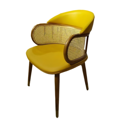 CY-103 Rattan Back Armchair Restaurant Dining Chair