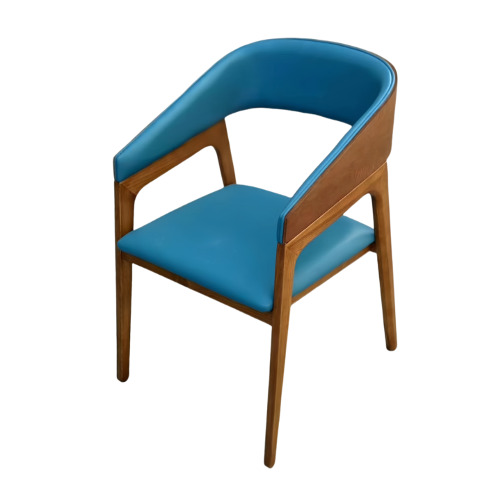 CY-112 Open Back Upholstered Armchair Restaurant Dining Chair