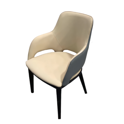 CY (77) CY-77 Upholstered Open Arm Design Restaurant Dining Chair