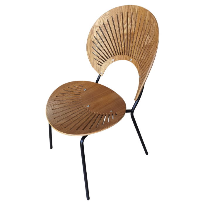 CY-87 Fan Back Wooden Seat Restaurant Dining Chair