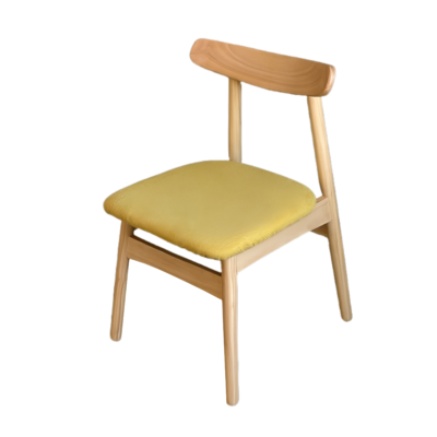 CY (91) CY-91 Wooden Frame Upholstered Seat Restaurant Dining Chair