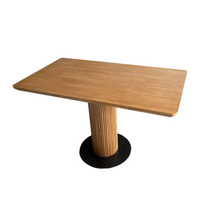 CZ-44 Wood Finish Pedestal Restaurant Dining Table