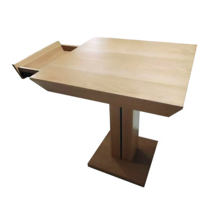 CZ-45 Wood Finish Table with Drawer Restaurant Dining Table