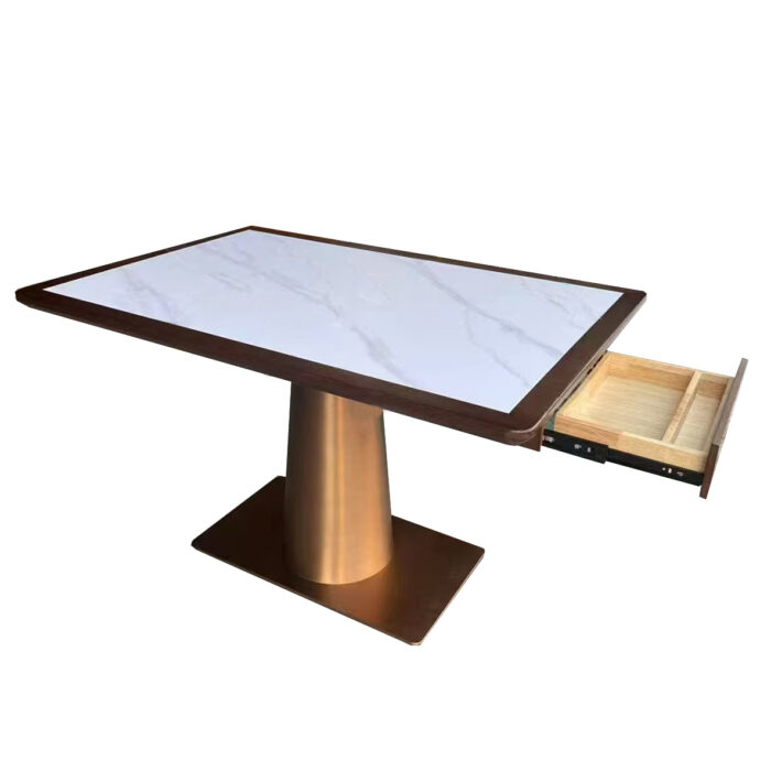 CZ-48 stone-look restaurant dining table