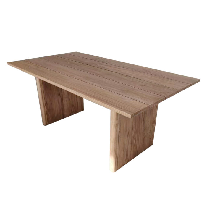 CZ-49 Wood Finish Panel Base Restaurant Dining Table
