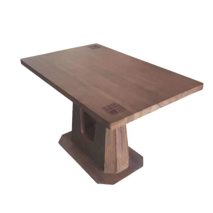 TB-116 Wood Finish Table with Side Storage Restaurant Dining Table