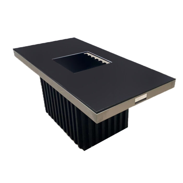 TB-120 Built-In Burner Opening Restaurant Dining Table