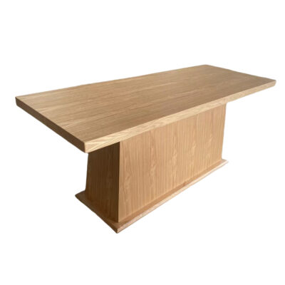 TB-132 Wood Finish Panel Base Restaurant Dining Table