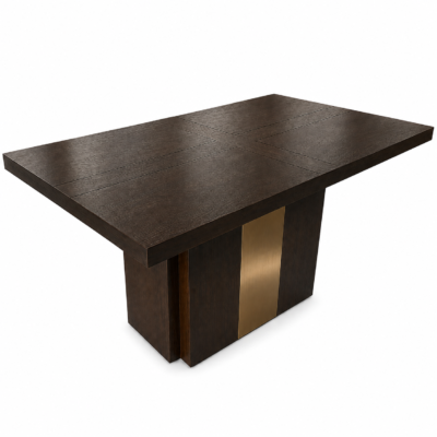 TB-146 Rectangular Wood-Finish Panel Base Restaurant Dining Table